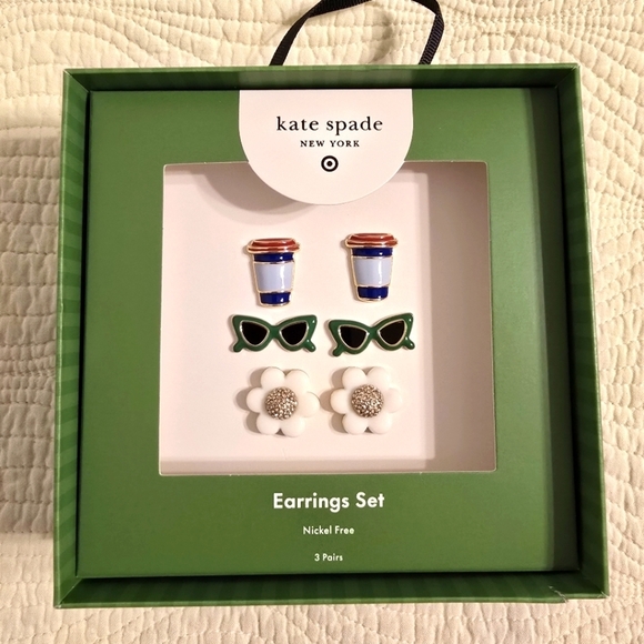 kate spade Jewelry - NIB Kate Spade X Target Limited Edition Earrings Set
